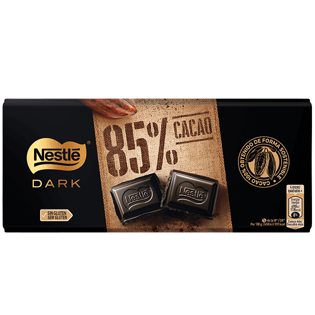Tablete Nestlé Dark Chocolate Preto 85% Cacau 120g