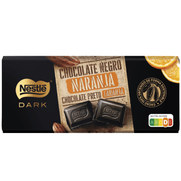 Nestlé Dark Tablete de Chocolate Preto Laranja