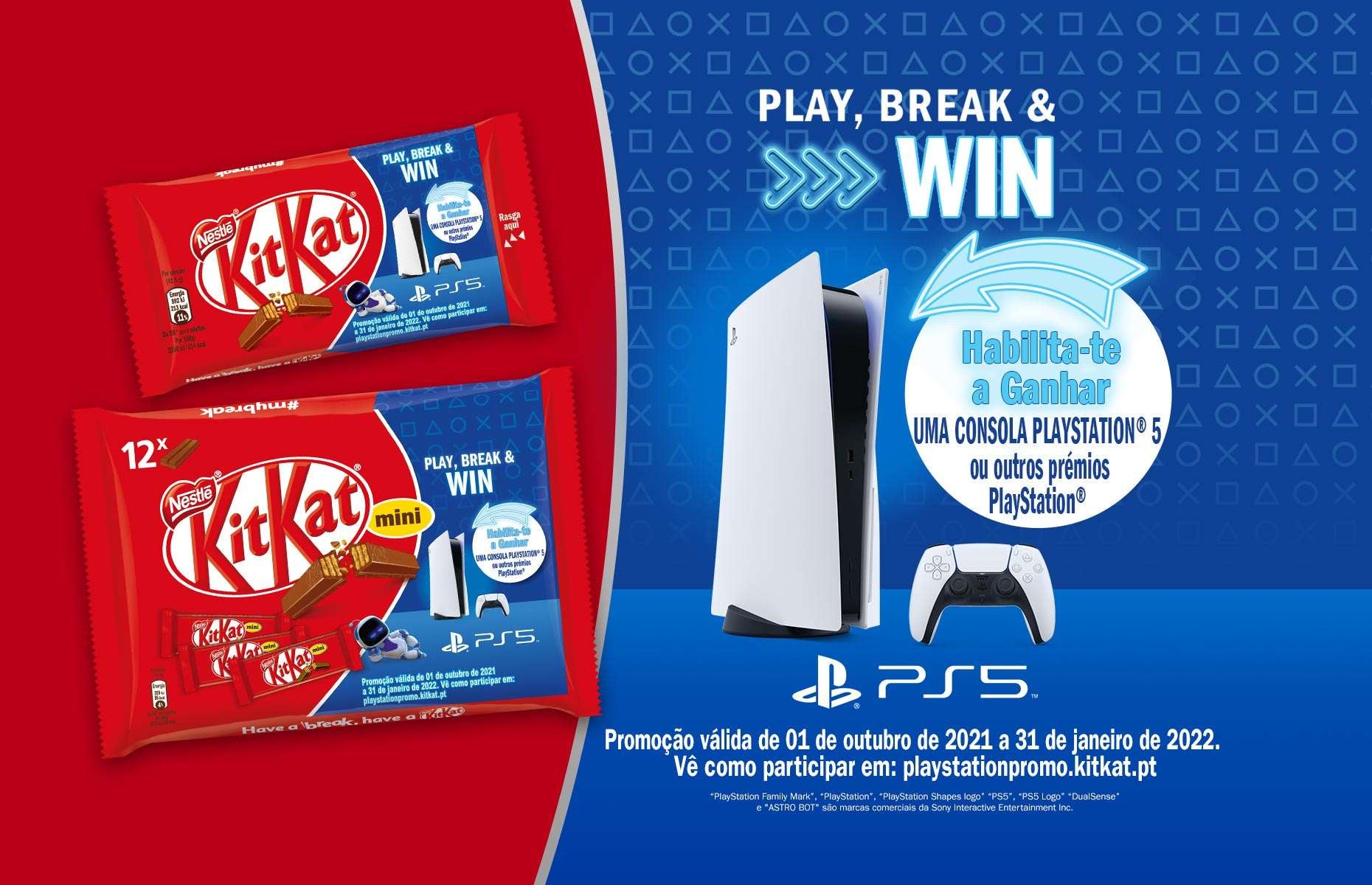 Passatempo KitKat PlayStation