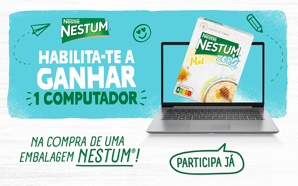 HABILITA-TE A GANHAR 1 DOS 10 COMPUTADORES PORTÁTEIS COM NESTUM NESTE REGRESSO ÀS AULAS!