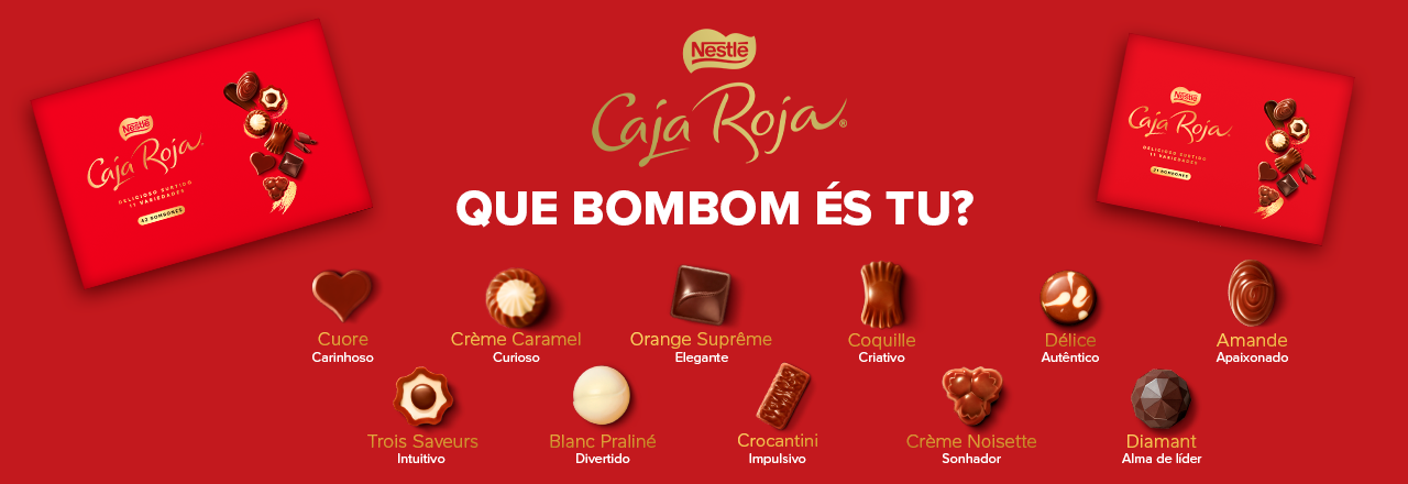 banner chocolates nestlé caja roja