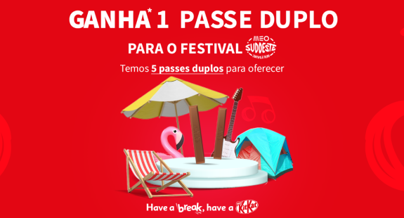 Have a Break no Sudoeste