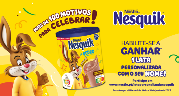 PASSATEMPO A MINHA LATA PERSONALIZADA NESQUIK