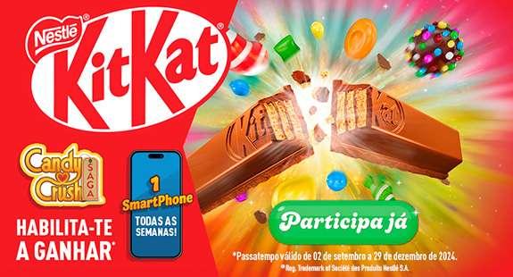 Passatempo KITKAT® Candy Crush® Saga