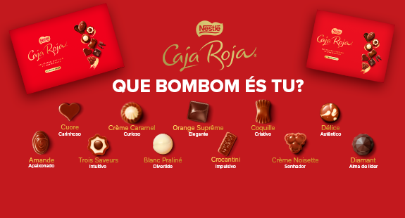 banner chocolates nestlé caja roja