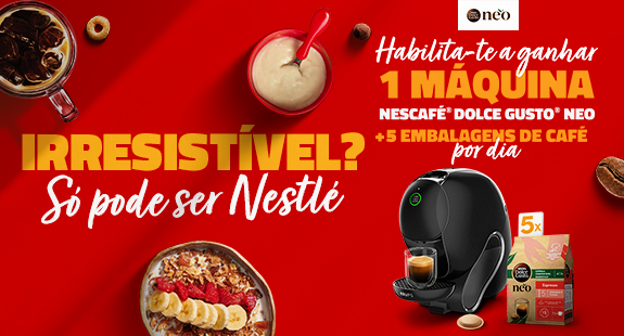 Ganha 1 máquina Nescafé® Dolce Gusto® NEO®