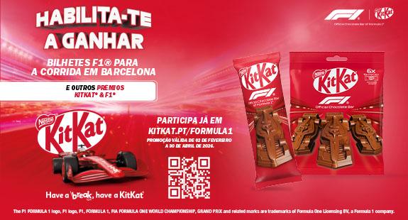 Faz um break… e vive a emoção da Formula 1® com KitKat®
