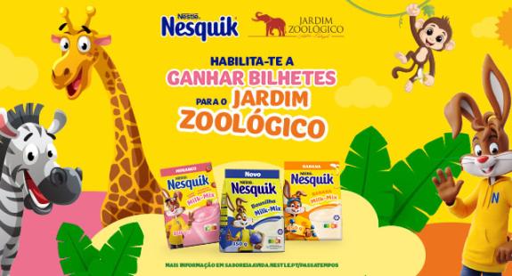 Ganha bilhetes para o Zoo com NESQUIK! 