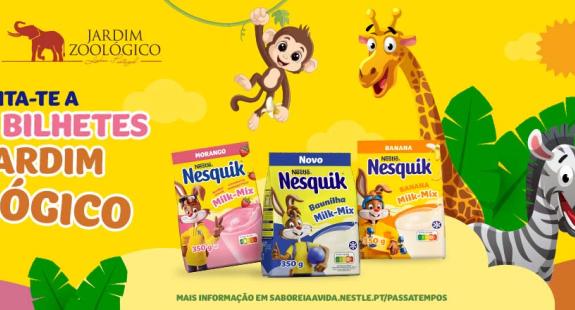 Ganha bilhetes para o Zoo com NESQUIK! 