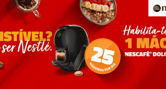 Habilita-te a ganhar 1 máquina Nescafé® Dolce Gusto® NEO®