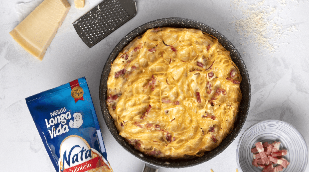 Frittata de Massa na Frigideira
