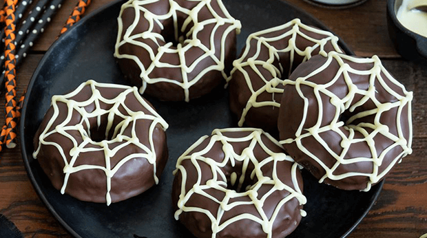 Donuts de Aranha para o Halloween