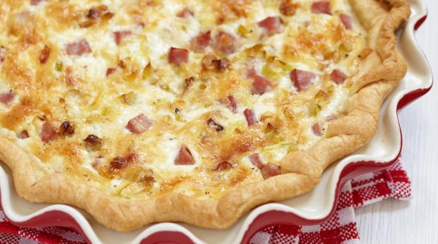 "Tarte de Fiambre e iogurte"