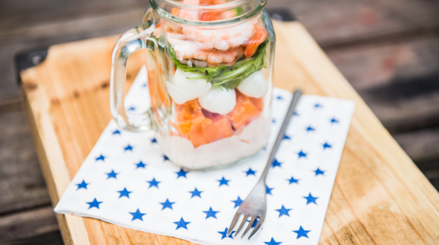 "salada frasco camarÃ£o"