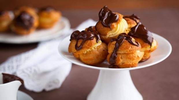 "cozinhar profiteroles com rech"