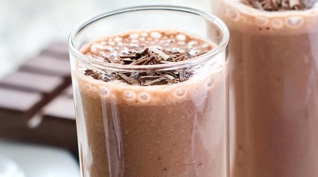 "Batido de chocolate cremoso"