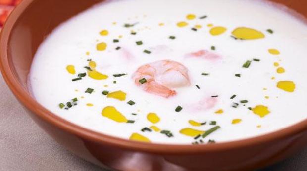 "cozinhar Sopa branca com purÃ© "