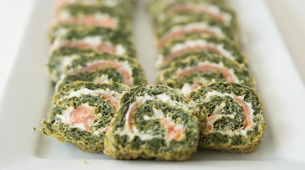 "Rolo de SalmÃ£o com espinafres"