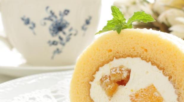 "Torta com AmÃªndoa e Creme de P"