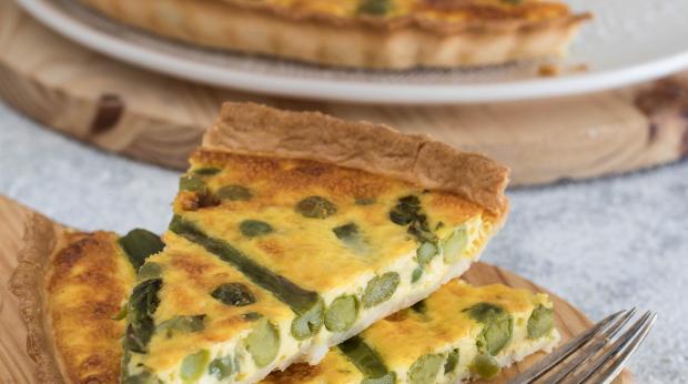 "Tarte Salgada de ESpargos e Er"