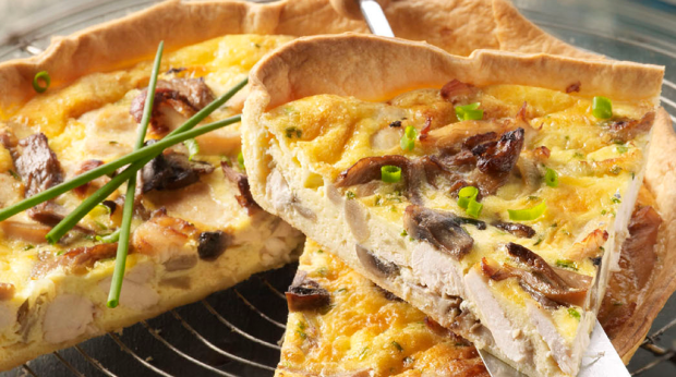 "receita quiche frango cogumelo"
