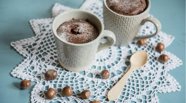 "bolo caneca chocolate avela"