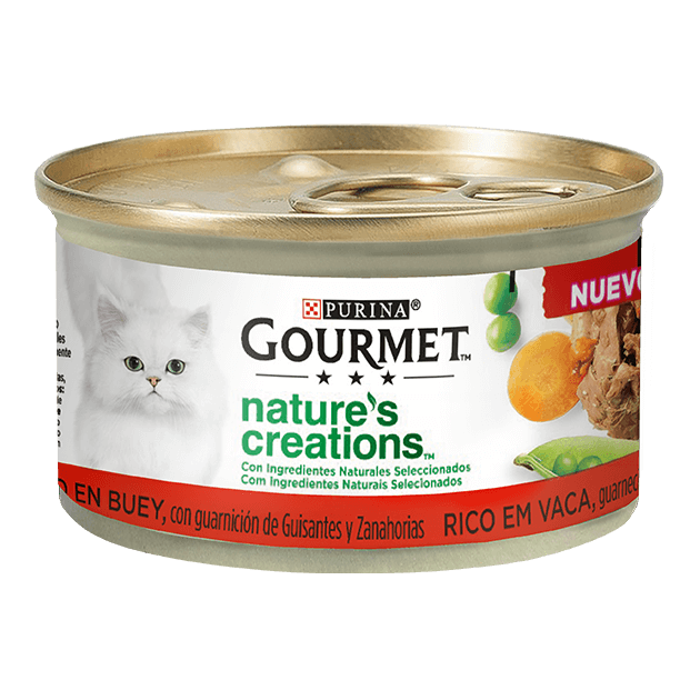 Gourmet Vaca, Guarnecido com Ervilhas e Cenoura