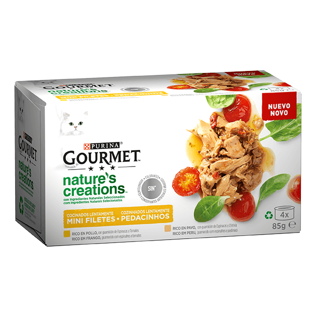 Multipack Frango, guarnecido com Espinafres e Tomate e Peru, Guarnecido com Espinafres e Pastinaca