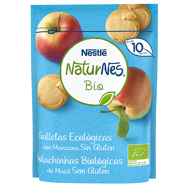 NATURNES Bio Bolachinhas Biológicas de Maçã