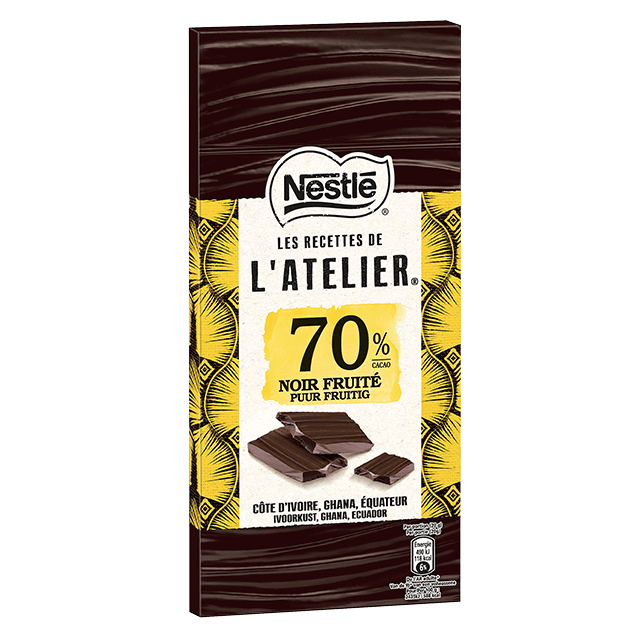 NESTLÉ Les Recettes de l’Atelier 70% Cacau com Notas Frutadas