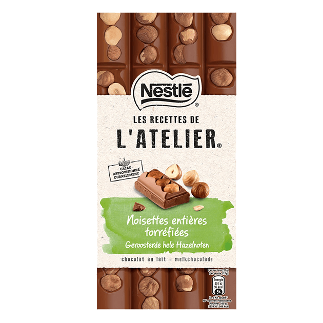 NESTLÉ Les Recettes de l’Atelier Chocolate de Leite com Avelãs