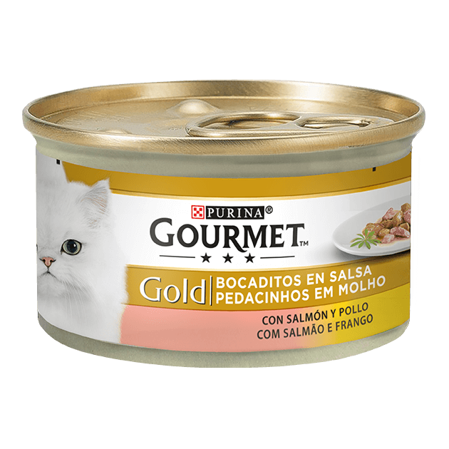 Pedacinhos em Molho com Salmão e Frango