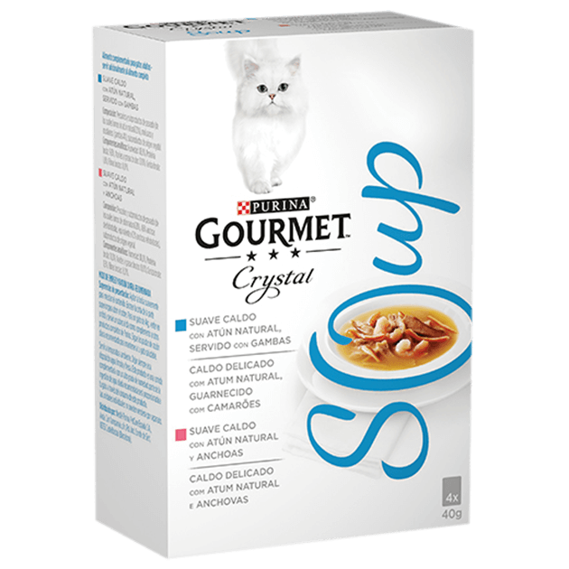 Crystal Soup com Atum e Camarões e Atum com Anchovas