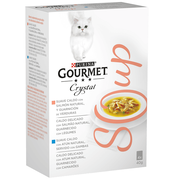 Crystal Soup com Salmão, com Atum