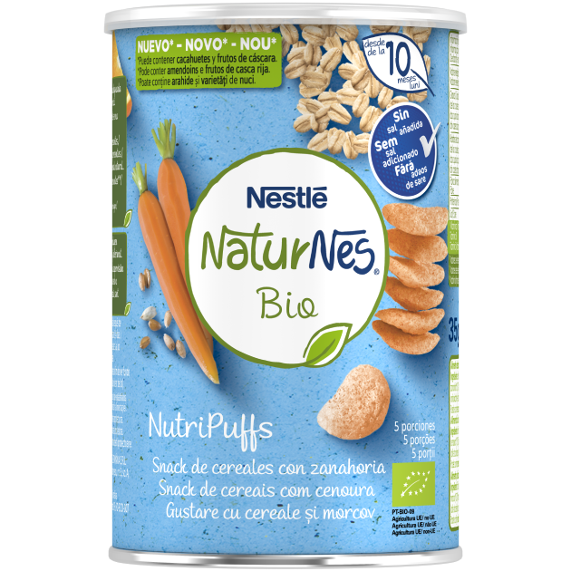 NATURNES Bio NutriPuffs Cenoura