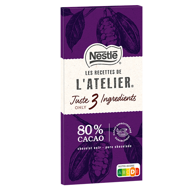NESTLÉ Les Recettes de l’Atelier Tablete Chocolate Preto 80% Cacau