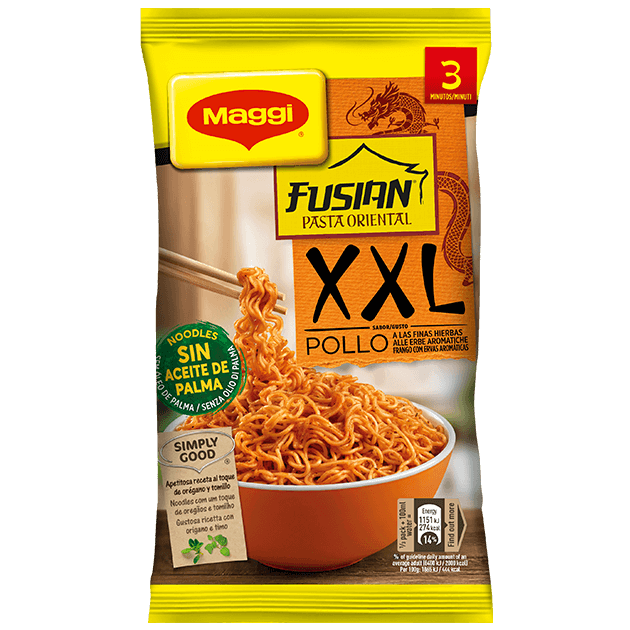 Noodles MAGGI Fusian Pasta Oriental Frango XXL