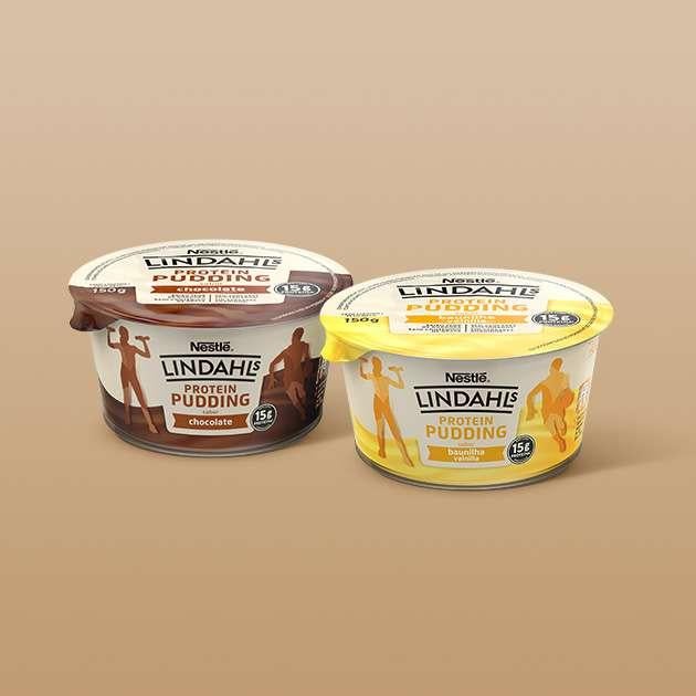 Lindahls Protein Pudding Chocolate e Baunilha