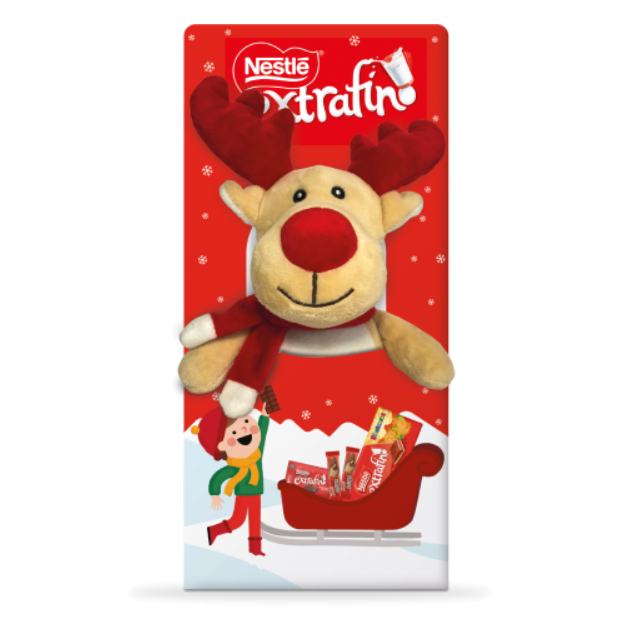 Chocolate de Leite Peluche Natal Rena 176g