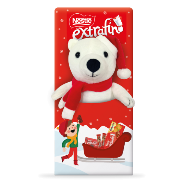 Chocolate de Leite Peluche Natal Urso 176g