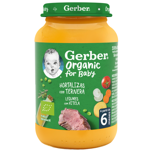 Refeição para Bebé GERBER Organic Legumes com Vitela