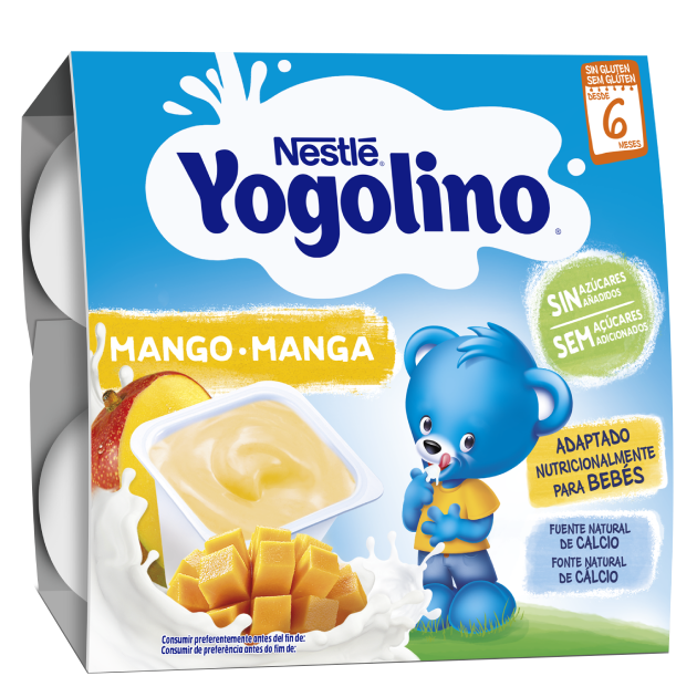 YOGOLINO Manga 0% Açúcares Adicionados 4x100g