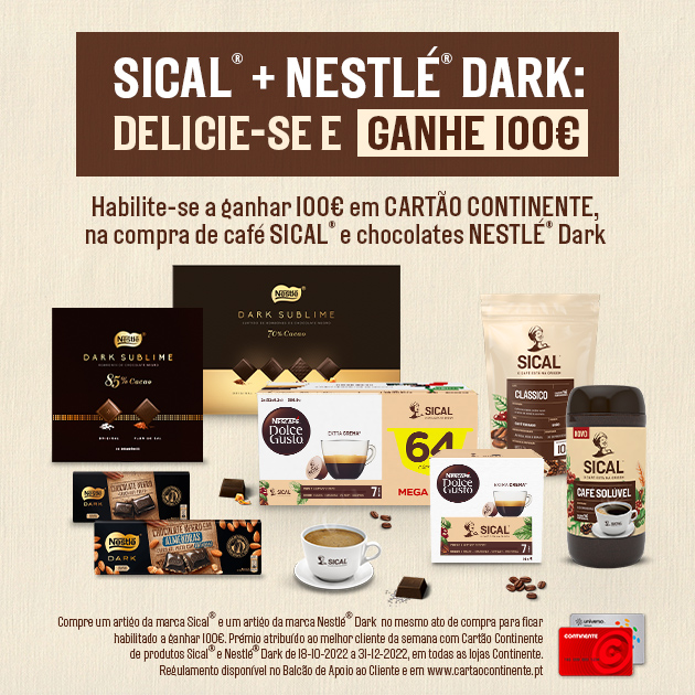 Sical + Nestlé Dark: Delicie-se