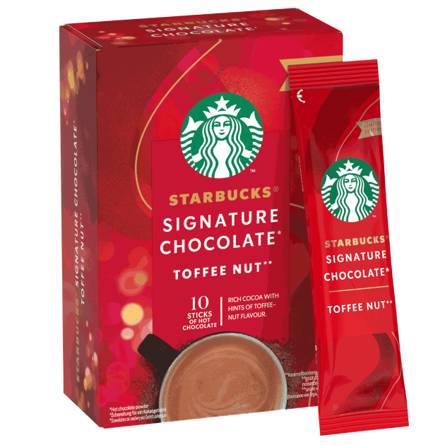 STARBUCKS® Signature Chocolate Toffee Nut 10x22g 