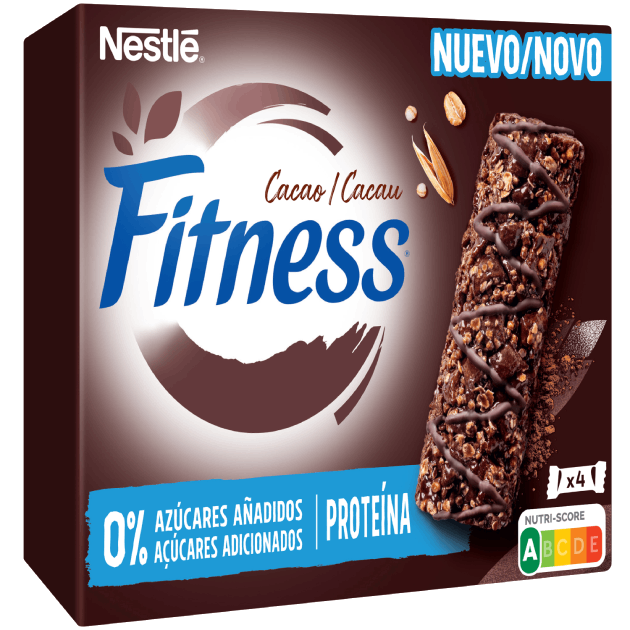 Barras Fitness 0% Açúcares Adicionados Cacau
