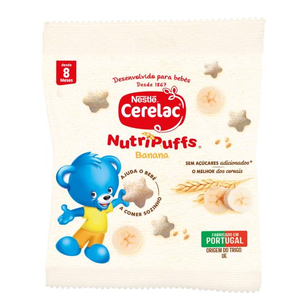 NutriPuffs Snack Infantil Banana CERELAC 7g 