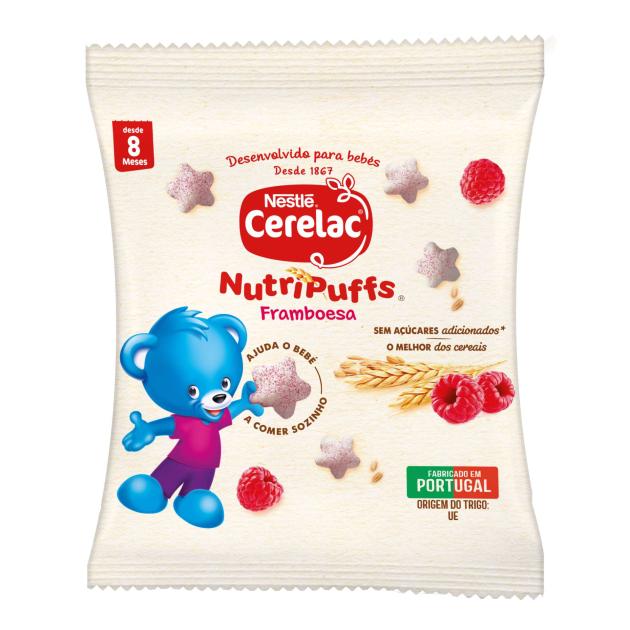 NutriPuffs Snack Infantil CERELAC Framboesa 7g