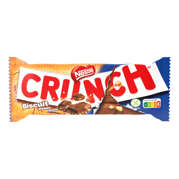 Tablete Crunch Chocolate de Leite com Bolacha