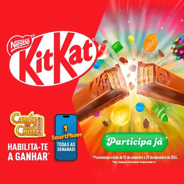 Passatempo KITKAT® Candy Crush® Saga