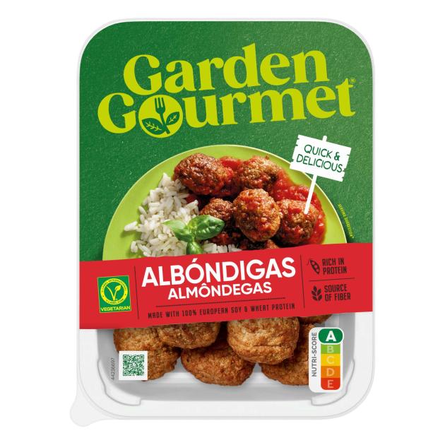 embalagem de almondegas garden gourmet 